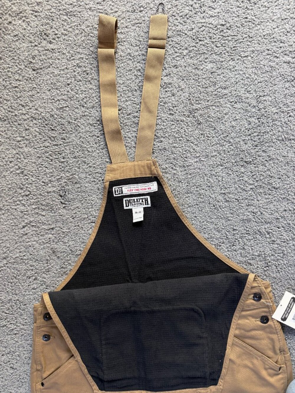 DuluthFlex Fire Hose HD Lined Bib Overalls Men's Sz. 36x32 - New With Tags - Picture 9 of 15